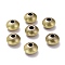 Tibetan Style Brass Beads, Cadmium Free & Lead Free, Disc, Brushed Antique Bronze, 7x4.5mm, Hole: 2mm