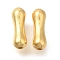 Brass Beads, Cadmium Free & Nickel Free & Lead Free, Real 18K Gold Plated, 7x2.5mm, Hole: 0.7mm