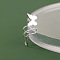 304 Stainless Steel Clip on Nose Rings, Butterfly, Stainless Steel Color, 15mm