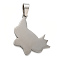 Non-Tarnish 304 Stainless Steel Pendants, Stamping Blank Tag, Butterfly Charm, Stainless Steel Color, 27x27x1mm, Hole: 6.5x4mm