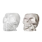 Silicone Molds, Skull, White, 96.5x67.5x80.5mm
