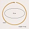 Stainless Steel Collar Necklace, Rigid Choker Necklaces, Golden, 17.72 inch(45cm)