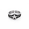 Men's Alloy Cuff Finger Rings, Open Rings, Cadmium Free & Lead Free, Star, Antique Silver, US Size 8(18.1mm)