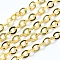 Brass Cable Chains, Soldered, Long-Lasting Plated, Flat Oval, Cadmium Free & Lead Free, Real 18K Gold Plated, Link: 2.5x2x0.3mm