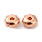 CCB Style Plating Beads, Flat Round, Light Gold, 5x2.5mm, Hole: 1.2mm