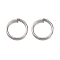 Brass Split Rings, Double Loops Jump Rings, Cadmium Free & Nickel Free & Lead Free, Platinum, 8x2mm, Inner Diameter: 6.6mm