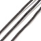 Cowhide Leather Cord, Leather Jewelry Cord, Jewelry DIY Making Material, Round, Black, 2mm