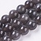 Natural Ice Obsidian Beads Strands, Round, 10mm, Hole: 1mm, about 36pcs/strand, 15 inch