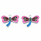Rack Plating Alloy Pendants, with Enamel, Cadmium Free & Lead Free, Dragonfly, Platinum, 20x27x1.5mm, Hole: 2mm
