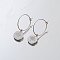Non-Tarnish Stainless Steel Star Dangle Hoop Earrings for Women, Stainless Steel Color, 20x18mm