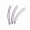 Tarnish Resistant 304 Stainless Steel Tube Beads, Curved Tube Noodle Beads, Curved Tube, Stainless Steel Color, 30x3mm, Hole: 2mm