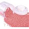 12/0 Grade A Glass Seed Beads, Baking Varnish, Opaque Colours, Round, Pink, 2x1.5mm, Hole: 0.3mm, about 150g/box, about 10000pcs/box