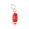 Alloy Enamel Pendants, with Jump Ring, Silver, Candy, 16.5x5.5mm, Hole: 5.5mm