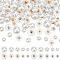 100Pcs 10 Style Resin Imitation Pearl Shank Buttons, 1-Hole, with Metal Findings, Half Round, Mixed Color, 10x10mm, Hole: 1.8mm, 10pcs/style