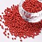 Glass Seed Beads, Opaque Colours Seed, Small Craft Beads for DIY Jewelry Making, Round, Red, 2mm, Hole:1mm, about 2000pcs/30g