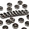 Brass Rhinestone Spacer Beads, Grade A, Straight Flange, Gunmetal, Rondelle, Crystal, 10x4mm, Hole: 2mm