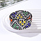 Bohemian Style Glass Seed Beaded Bracelets for Women, Triangle, Colorful, 6-3/4 inch(17cm)