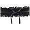 Imitation Leather Wide Chain Belt, Lace-up Waist Belt, Vintage Court Girdle Belt for Shirt Dress Overcoat, Black, 2308mm