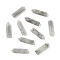 Natural Labradorite Pointed Pendants, Faceted, Bullet, 30~33x8~9mm, Hole: 1.4~1.6mm