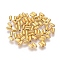 Iron Beads, Oval, Golden, 4.8x2.4mm, Hole: 0.5mm, about 9000pcs/500g