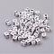 White Letter E Cube Acrylic Beads, Horizontal Hole, Size: about 6mm wide, 6mm long, 6mm high, hole: 3.2mm, about 300pcs/50g