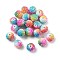 Rainbow AB Resin Rhinestone Beads, Round, Bubblegum Beads for DIY Jewelry Making, Beadable Pens and Crafts, Colorful, 20x18mm, Hole: 2.5mm