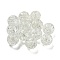 Transparent Spray Painting Crackle Glass Beads, Round, Clear, 10mm, Hole: 1.6mm, 200pcs/bag