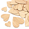 Heart Shaped Wooden Boards for Painting, BurlyWood, 30pcs/set