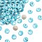 Preciosa® MAXIMA Crystal Round Stones, Czech Crystal, Bicone(436 11 177 Rivoli), Dura Foiling, 60010 Aqua Bohemica, SS29(6.15~6.35mm)