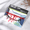 Halloween Horror Theme Resin Bloody Choker Necklaces, with Alloy Clasps, Platinum, Red, 12.99 inch(33cm)