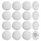16Pcs 201 Stainless Steel Cabochons, Flat Round, Stainless Steel Color, 50x1.8mm