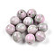 Resin Beads, Round, Two Tone, Violet, 10mm, Hole: 2mm
