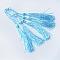 Polyester Tassel Decorations, Pendant Decorations, Cornflower Blue, 130x6mm, Tassel: 70~90mm
