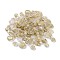 Transparent Acrylic Beads, Metal Enlaced, Mixed Shapes, Old Lace, 7.5~22.5x7.5~21x5.5~13mm, Hole: 1.2~5.5mm