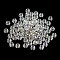 Glass Seed Beads, AB Color, Rondelle, Clear, 4x3mm, Hole: 1.2mm,  20g/bag