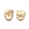Brass Connector Charms, Nickel Free, Flower Link, Real 18K Gold Plated, 18x15.5x3.5mm, Hole: 1.2mm