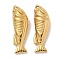 Ion Plating(IP) 304 Stainless Steel Pendants, Fish Charm, Real 18K Gold Plated, 27.5x9x6.5mm, Hole: 1.2mm
