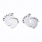 Jewelry Non-Tarnish 201 Stainless Steel Charms, Laser Cut, Baby Feet, Stainless Steel Color, 13x12.5x1mm, Hole: 1.4mm