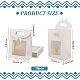 Прямоугольные бумажные подарочные пакеты ABAG-WH0044-39B-2
