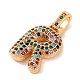 Латунные микро проложить кубического циркония подвески KK-C076-29R-G02-2