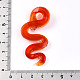 Ручной золотой песок Lampwork большие кулоны LAMP-T023-11E-3