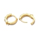 Серьга-кольцо из латуни с микропаве из кубического циркония ZIRC-C002-04G-2