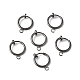 Латунные серьги-клипсы KK-P102-01B-01-3