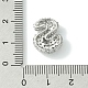 Подвески из латуни с покрытием из прозрачного кубического циркония KK-S378-01P-S-3