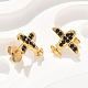 Серьги-гвоздики из нержавеющей стали 304 EJEW-F361-09G-5