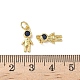 Латунные микро проложить кубического циркония подвески KK-L243-13G-02-3