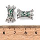 Латунные винтовые застежки с микропаве и кубическим цирконием KK-Z078-42P-3