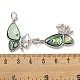 Латунные микропаве прозрачные подвески с фианитом KK-L211-019P-02-3