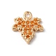 Латунные микро проложить кубического циркония подвески KK-C062-046G-01-1