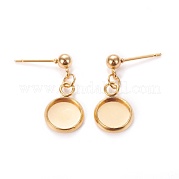 Серьги-гвоздики из нержавеющей стали 304 STAS-L226-019I-G